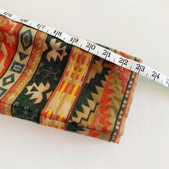 Chicos Womens Size 1 Aztec Print Jacket Silk Blend Long Sleeve Jacket Round Neck - Picture 9 of 10